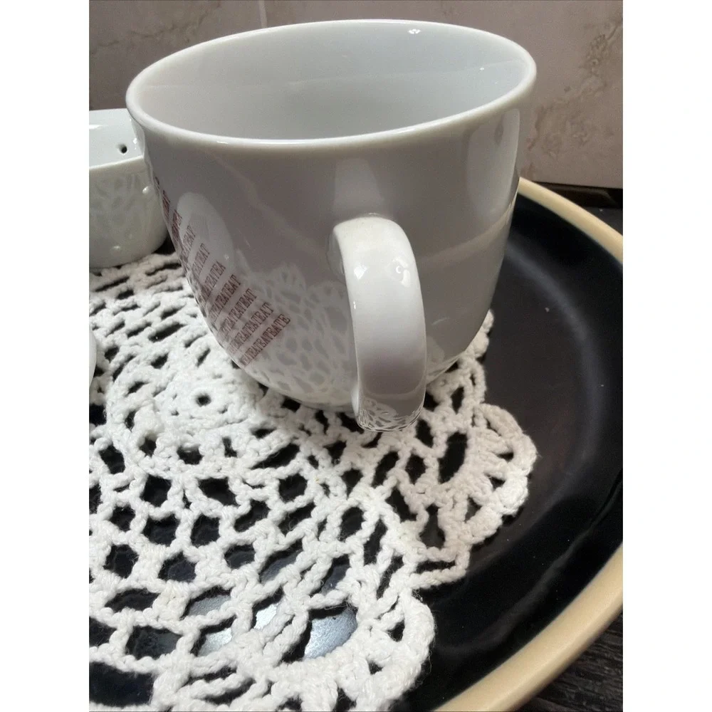 The Toscany Collection Tea Bag Design Tea Mug w/Tea Strainer & Cover-Coaster
